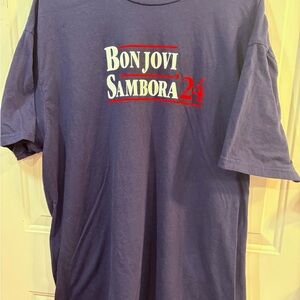 Bon Jovi Sambora '24 Navy Blue T-Shirt